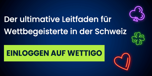 Neonillustration mit Hinweis für Schweizer Wettfans mit Bezug auf die Wettigo Einzahlung